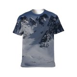 yanfind Adult Full Print Tshirts (men And Women) Mountains Snow Landscape Cliffs Rock Sawtooth Alaska
