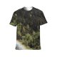 yanfind Adult Full Print T-shirts (men And Women) Wood Landscape Fog Lake Tree River Fall Travel Reflection Idyllic Outdoors