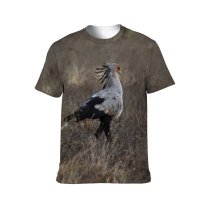 yanfind Adult Full Print T-shirts (men And Women) Bird Winter Grass Freedom Travel Eagle Grassland Outdoors Wild Safari Wildlife Daylight