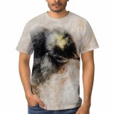 yanfind Adult Full Print T-shirts (men And Women) Bird Cute Fur Easter Chicken Young Hairy Baby Feather Little Newborn Poultry