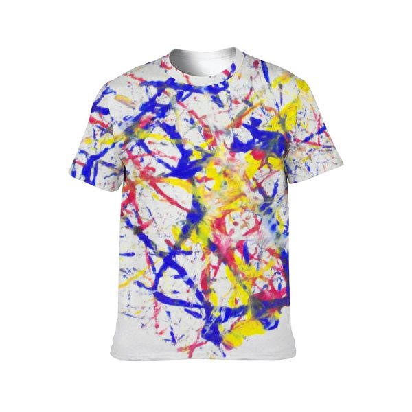 yanfind Adult Full Print Tshirts (men And Women) Splat Splats Splatter Heart Love Romance Valentine Valentines Colorful Dating Dripping Random