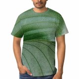 yanfind Adult Full Print T-shirts (men And Women) Botanical Leaves Lines Macro Plant Plants Texture Tropical