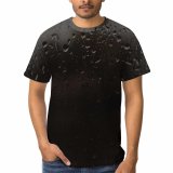 yanfind Adult Full Print T-shirts (men And Women) Clean Dark Dew Drop Droplet Drops Glass Liquid Liquidity Raindrop