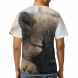 yanfind Adult Full Print T-shirts (men And Women) Dog Pet Cute Grey Fur Wolf Young Portrait Baby Studio Little