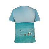 yanfind Adult Full Print T-shirts (men And Women) Beach Drone Camera Hawaii Honolulu Oahu Ocean Rainbow Sea Surf Surfer Surfers
