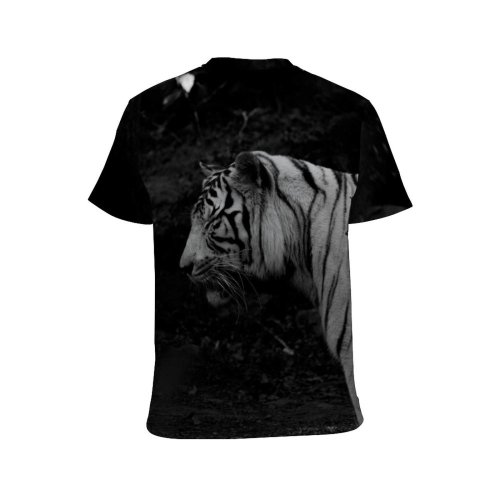 yanfind Adult Full Print T-shirts (men And Women) Attentive Blurred Bw Carnivore Chordate Concentrate Dangerous Dark Darkness Dusk Evening Fauna