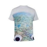 yanfind Adult Full Print T-shirts (men And Women) Aware Bio Cartography Concept Continent Damage Danger Eco Ecology