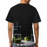 yanfind Adult Full Print T-shirts (men And Women) Dark Party Cocktail Glass Lemon Studio Bottle Lime Vodka Liquor Icee