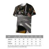 yanfind Adult Full Print T-shirts (men And Women) Architecture Asphalt Auto Automobile Building Cab Car Center City Commute Construction