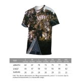 yanfind Adult Full Print T-shirts (men And Women) Architecture Building Cabin Cloudless Cottage Countryside Cozy Design Dwell Exterior Facade Flora