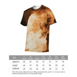 yanfind Adult Full Print T-shirts (men And Women) Firewood Hot Fireplace Flame Heat Energy Danger Bonfire Burn Ash Coal Burnt