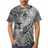 yanfind Adult Full Print T-shirts (men And Women) Big Portrait Cat Wild Hunter Jungle Leopard Safari Wildlife Cheetah