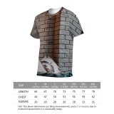 yanfind Adult Full Print T-shirts (men And Women) Apartment Atmosphere Bed Blanket Branch Brick Wall Calm Comfort Cozy Cushion Decor
