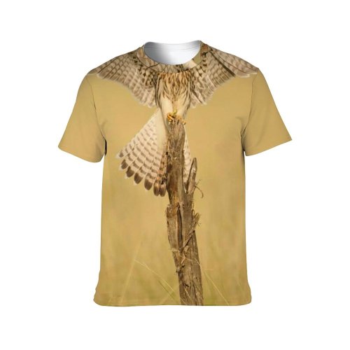 yanfind Adult Full Print T-shirts (men And Women) Flight Bird Grass Eagle Outdoors Wild Fly Wildlife Hawk Hunt