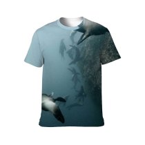 yanfind Adult Full Print T-shirts (men And Women) Aquatic Deep Marine Wildlife Ocean Pinniped Saltwater Sea Lion Seal Underwater