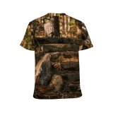yanfind Adult Full Print T-shirts (men And Women) Architecture Autumn Calm Countryside Deciduous Fall Flora Foliage Footpath Forest