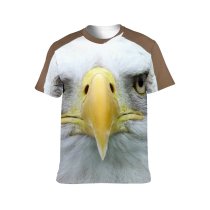 yanfind Adult Full Print T-shirts (men And Women) Beak Bird Eagle Feathers Macro Wildlife