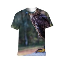 yanfind Adult Full Print T-shirts (men And Women) Bird Eagle Portrait Outdoors Hunter Wildlife Daylight Raptor Endangered Species Kite