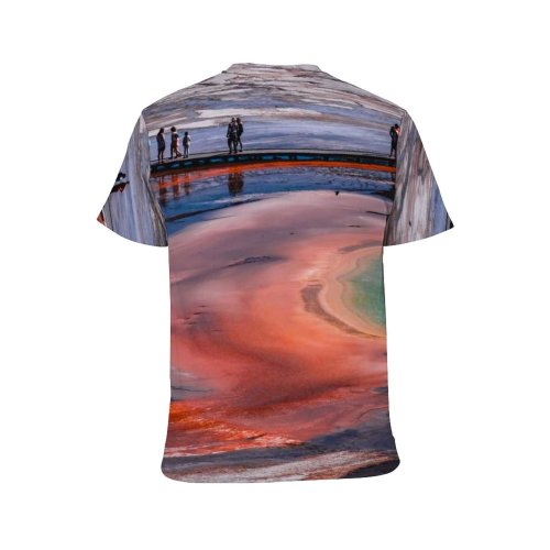 yanfind Adult Full Print T-shirts (men And Women) Dawn Landscape Beach Winter Evening River Travel Seashore Dusk Outdoors Recreation Scenic