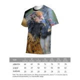 yanfind Adult Full Print T-shirts (men And Women) Chicken Cockerel Countryside Depth Field Focus Hen Outdoors Rooster Rural