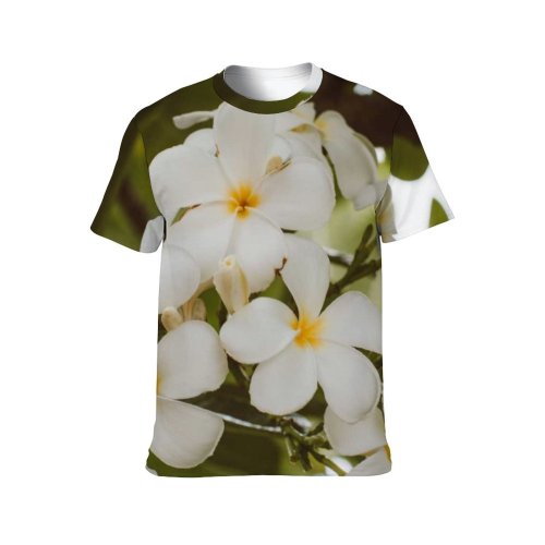 yanfind Adult Full Print T-shirts (men And Women) Summer Garden Leaf Tree Flower Outdoors Flora Growth Branch Tropical