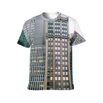 yanfind Adult Full Print T-shirts (men And Women) Architecture Building Center City Complex Construction Contemporary Space Creative Daytime Design District