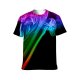 yanfind Adult Full Print Tshirts (men And Women) Rainbow Abstract Burn Isolated Spirit Trail Twirl