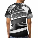 yanfind Adult Full Print T-shirts (men And Women) Architectural Design Architecture Building Daylight Exterior Futuristic Glass Items Panels Shot