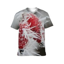 yanfind Adult Full Print T-shirts (men And Women) Christmas Decoration Flora Flower Frost Needle Outdoors Season