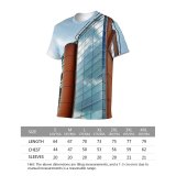 yanfind Adult Full Print T-shirts (men And Women) Architectural Design Architecture Building Clouds Futuristic Glass Items High Shot