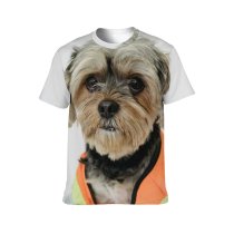 yanfind Adult Full Print T-shirts (men And Women) Builder Calm Carefree Comfort Confident Costume Curious Cute Dog Fluff Friendly