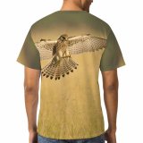 yanfind Adult Full Print T-shirts (men And Women) Flight Bird Outdoors Wild Fly Wildlife Wing Feather Hawk Cheetah Daylight