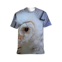 yanfind Adult Full Print T-shirts (men And Women) Cute Beak Portrait Wild Baby Wildlife Feather Raptor Prey Downy