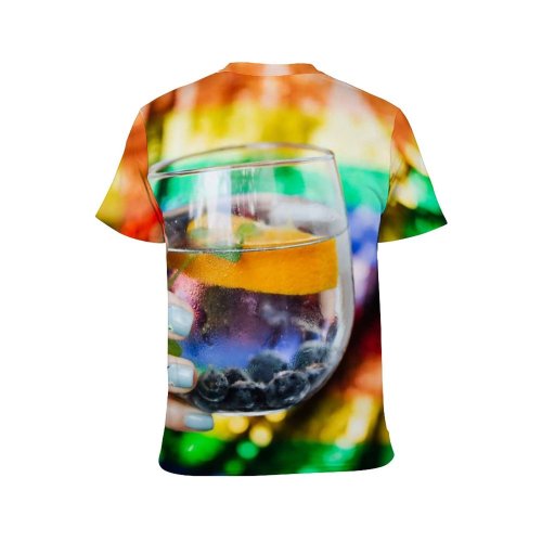 yanfind Adult Full Print T-shirts (men And Women) Fashion Glass Cute Creativity Child Fun Nightlife Leisure Handmade Motley Crafts