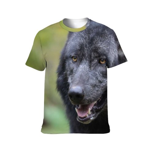 yanfind Adult Full Print T-shirts (men And Women) Portrait Big Canidae Carnivore Danger Dangerous Depth Field Fur Furry Hunter
