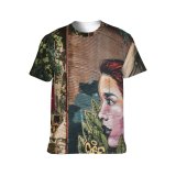 yanfind Adult Full Print T-shirts (men And Women) City Art Street Building Wall Architecture Travel Alley Door Window Narrow Outdoors