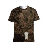 yanfind Adult Full Print T-shirts (men And Women) Snow Wood Landscape Field Winter Countryside Farm Grass Leaf Fall Outdoors Rural
