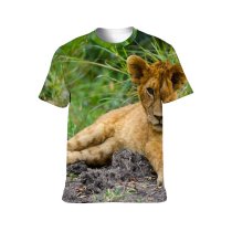yanfind Adult Full Print T-shirts (men And Women) Big Fur Hunter Danger Lioness Cub Carnivore Panthera