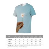 yanfind Adult Full Print T-shirts (men And Women) Arm Beautiful Flower Daisy Delicate Faceless Light Oxeye