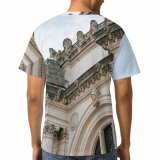 yanfind Adult Full Print T-shirts (men And Women) Arch Arched Architecture Building City Classic Column Construction Decor Decoration Design
