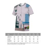 yanfind Adult Full Print T-shirts (men And Women) Apartment Architecture Building Cement City Classic Concrete Construction Design Detail District Door