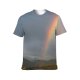yanfind Adult Full Print T-shirts (men And Women) Light Dawn Landscape Storm Hill Evening Travel Outdoors Rainbow Scenic