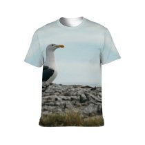 yanfind Adult Full Print T-shirts (men And Women) Avian Beak Biology Bird Boulder Cliff Cloudy Creature Ecosystem Fauna Fly