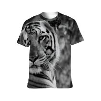 yanfind Adult Full Print T-shirts (men And Women) Big Portrait Cat Wild Jungle Safari Wildlife Angry Danger