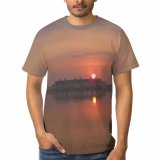yanfind Adult Full Print Tshirts (men And Women) Landscape Sunrise Hour Cloud Dawn Early Morning Sky Outdoor Park Public