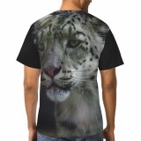 yanfind Adult Full Print T-shirts (men And Women) Fur Portrait Cat Wild Leopard Wildlife Danger Staring Stripe Rare