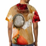 yanfind Adult Full Print T-shirts (men And Women) Appetizing Arrangement Berry Board Container Cook Currant Decorate Delicious Dessert Edible Flavor