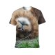 yanfind Adult Full Print Tshirts (men And Women) Lion Landscape Africa Safari Kenya Kilimanjaro Leader Travel Mount King Dangerous Savannah