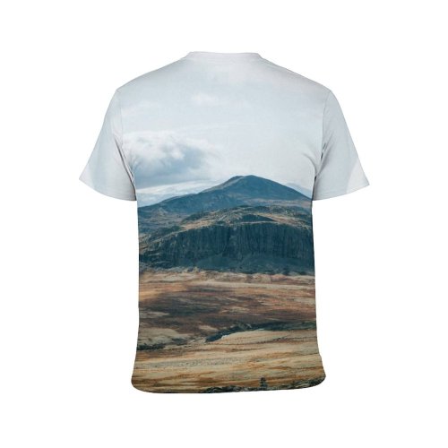 yanfind Adult Full Print T-shirts (men And Women) Snow Dawn Sunset Summer Desert Hill Fall Travel Cloud Volcano Outdoors Valley