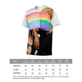 yanfind Adult Full Print T-shirts (men And Women) Love Relaxation Cute Young Joy Child Fun Student Family Leisure Laughing Pretty